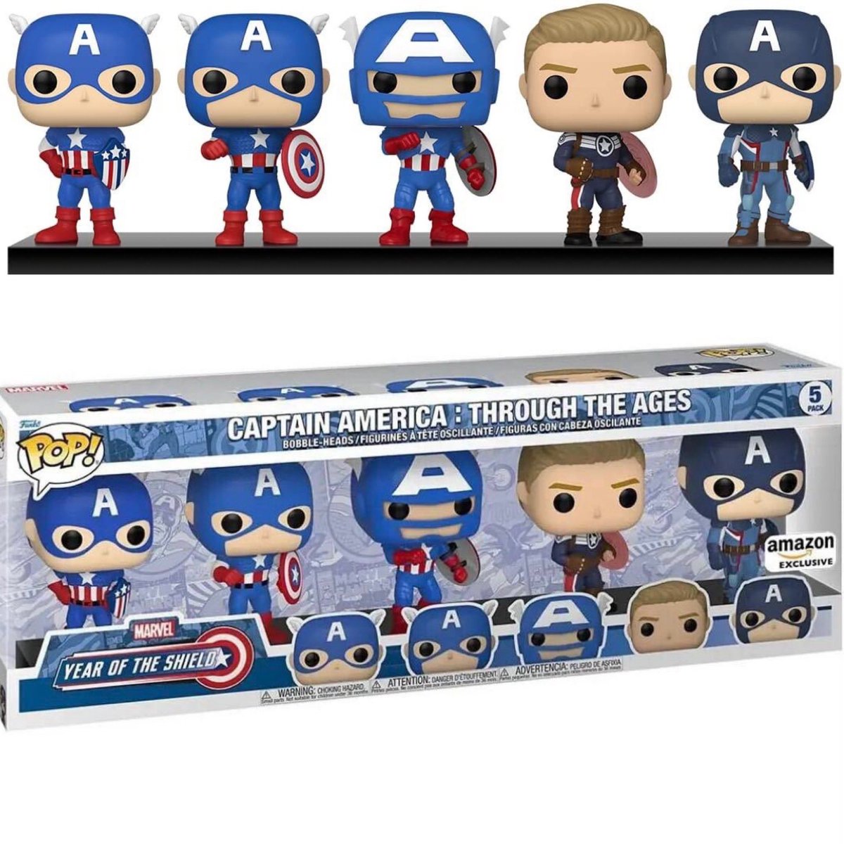 PreviouslyFilmx's tweet photo. #CaptainAmerica

🔵 NOVEDAD 🔵

@funko sacará este pack exclusivo para Amazon con varios de los trajes del #CapitánAmérica que ha lucido a través de las décadas. https://t.co/q6VhOd2dHn