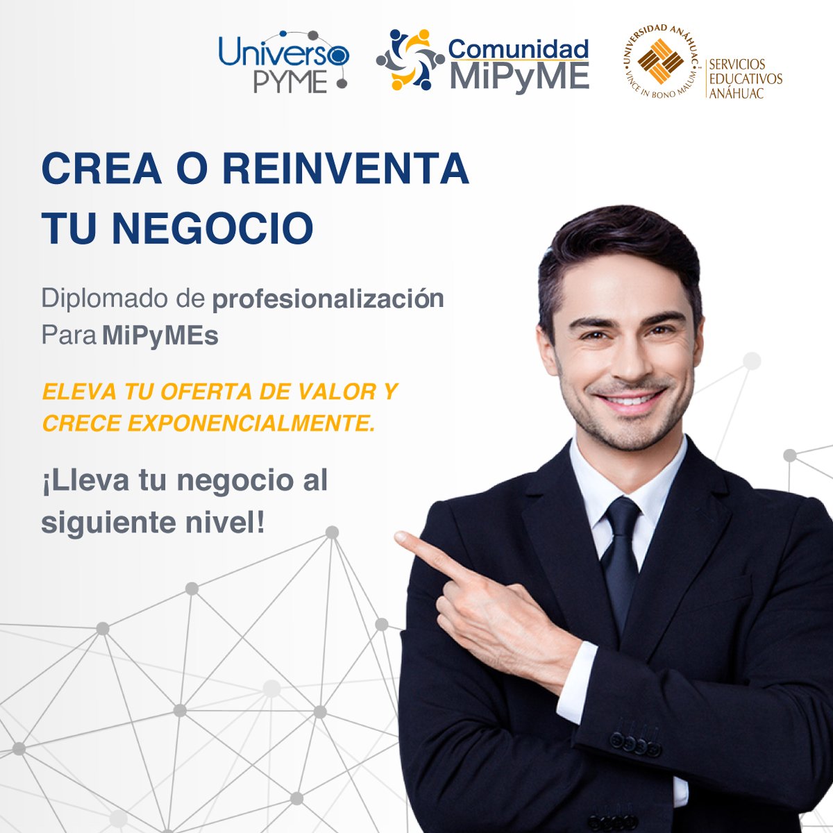 MiPymeComunidad's tweet photo. Últimos días para inscribirte y aplicar la beca del 80% / Crece exponencialmente con una estrategia de 360 grados para tu empresa.

Inscríbete al #Diplomado: Crea o reinventa tu negocio.📲https://t.co/Px1kp2l0mK

#negocios #pymes #Viernes https://t.co/7w8RZbfuWw