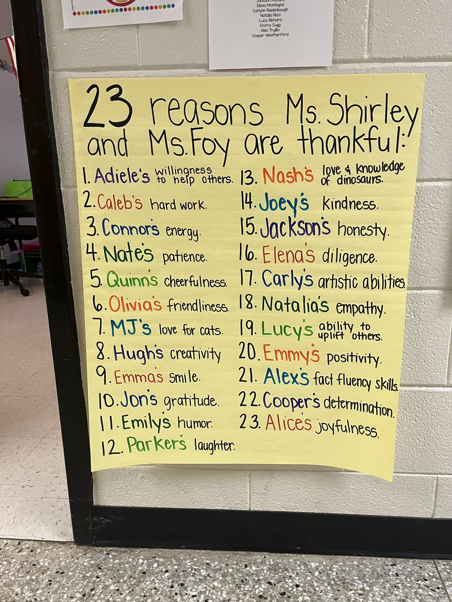 Room 308 has a lot to be thankful for this year! ❤️