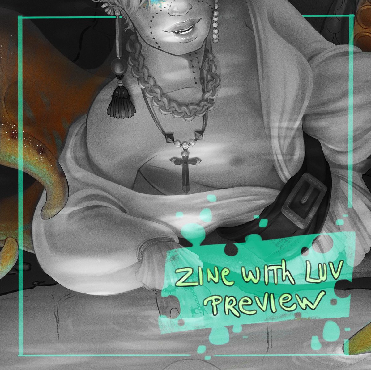 Do you dare to come closer? Let his beauty be your doom~
Preview piece for the digital zine <a href="/ZineWithLuv/">Zine With Luv⁷ (Finished)</a> 

🦑Last day to preorder!: zwl.gumroad.com/l/#iqiJH