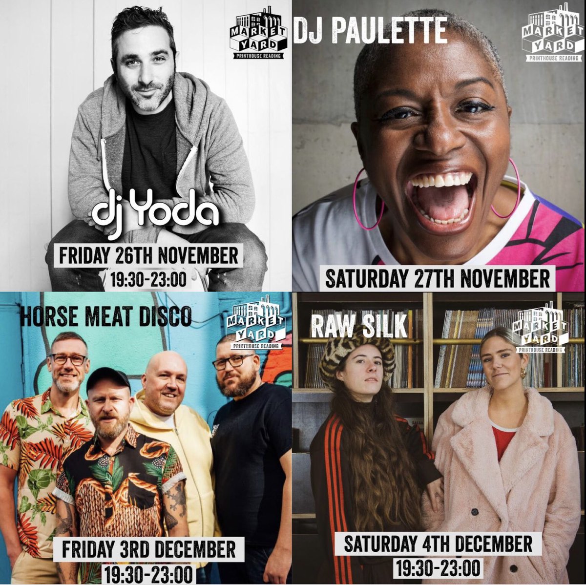 marketyardrdg's tweet photo. Reading, we’re just one week away from opening our doors! Get 50% off all session tickets until 11.59pm this Sunday (21st Nov). Don’t miss our first fortnight headliners @DJYodaUK @DJPAULETTE @discoshed @horsemeatdisco @rawsilkdjs &amp; many more. Tickets: https://t.co/prZiZs9K8O https://t.co/HpNmSqxSjp