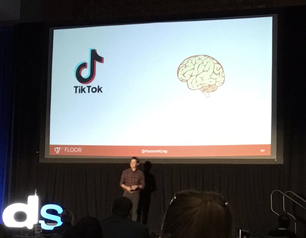 TiffanyMage's tweet photo. @PaxtonMGray explains today @DigitalSummits why audiences never fall asleep on @TMZ , @BuzzFeed , and @tiktok_us #DSRAL https://t.co/bTEUYhveFz