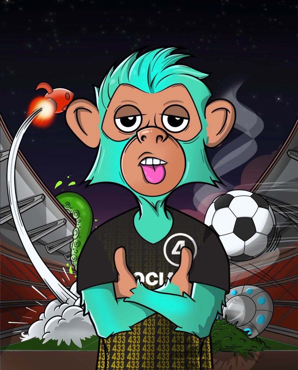 433's tweet image. 🚨 GIVE AWAY 🚨⁣
⁣
🏆 WIN one of the 4️⃣3️⃣3️⃣ unique 4️⃣3️⃣3️⃣ NFT's! 😎

All you have to do:⁣
• RT this tweet
• Join the @cosmicmonkeynft Discord channel ➡️ discord.gg/uW949gUb5F
⁣
Winner will be announced November 26th.
⁣
Good luck! 🙏