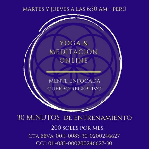 Malissnu's tweet photo. Hola! Estamos abriendo un grupo de entrenamiento de meditación y yoga para quienes se encuentran en su camino del despertar y están buscando entrenar la mente para escuchar a su Yo Superior. Empieza martes 2 de diciembre a las 6:30 am. Info al +51 954110244. RT porfi https://t.co/b7J7LgrL9w