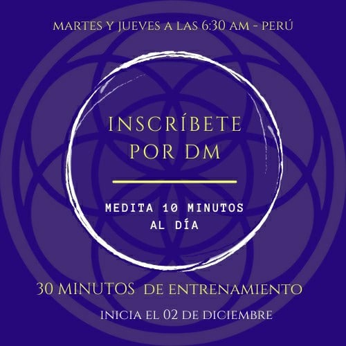 Malissnu's tweet photo. Hola! Estamos abriendo un grupo de entrenamiento de meditación y yoga para quienes se encuentran en su camino del despertar y están buscando entrenar la mente para escuchar a su Yo Superior. Empieza martes 2 de diciembre a las 6:30 am. Info al +51 954110244. RT porfi https://t.co/b7J7LgrL9w