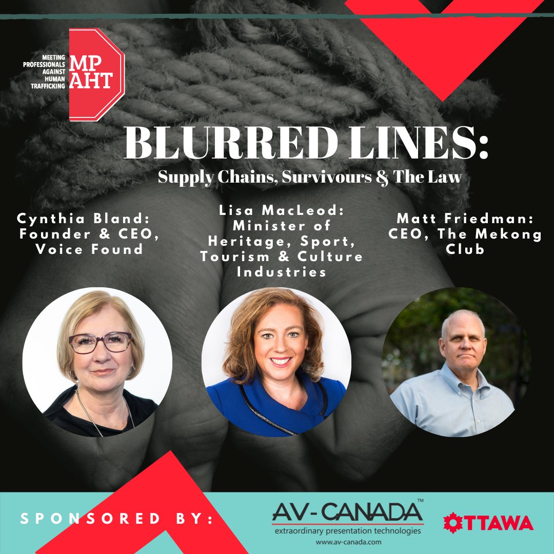 We are excited to present Blurred Lines: Supply Chains, Survivors, and The Law Virtual Conference on Dec 9th, 2021. 

Registration for the event is now open and the link is provided below.

Spread the word and see you at the event!  

Register now: eventbrite.ca/e/mpaht-virtua…