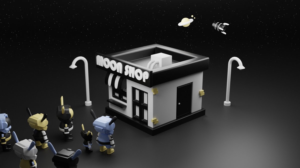 TheMoonBoyz_io's tweet photo. If you were in Space, where would you shop 🚀👨🏾‍🚀?

Our MoonShop is one of a kind and will bring exciting utilities for our holders ✨🌕

#THEMOONBOYZ $DARK https://t.co/czx2zLE5Ol