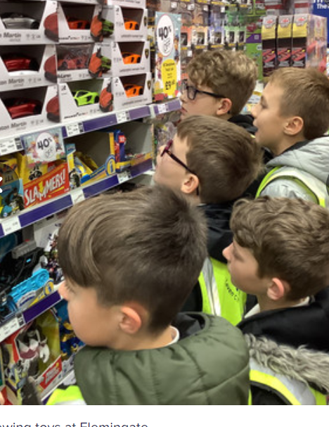 LevenSchool's tweet photo. Year 5 enjoyed an afternoon writing reviews for toys at the Entertainer in Flemingate yesterday with Run with it charity. https://t.co/kRqTm81UsJ