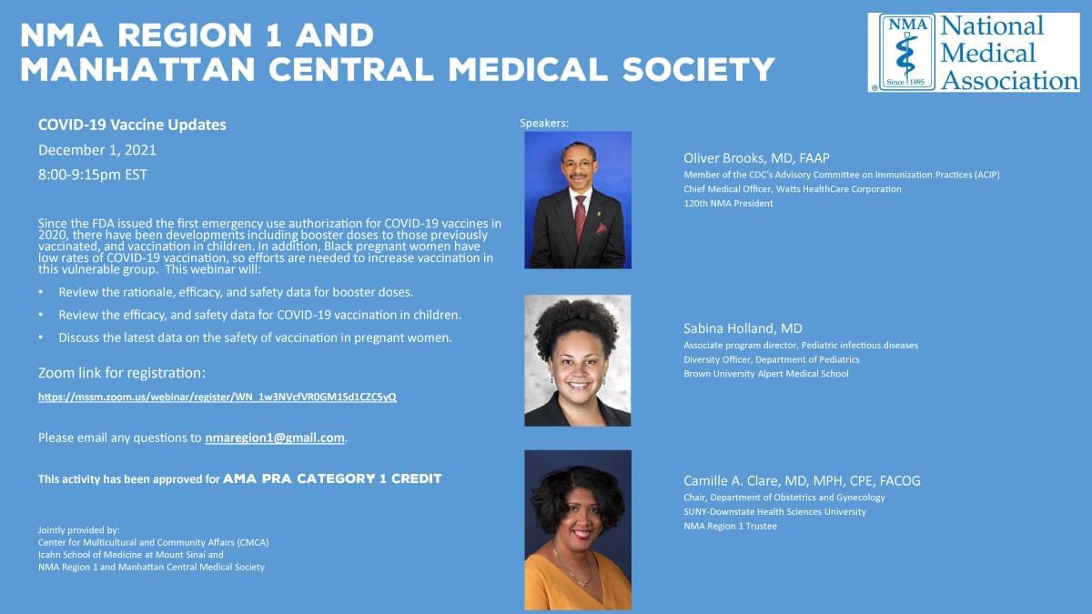 NEMA_org's tweet photo. Join NMA Region 1 for a CME webinar on December 1st, 8-9:15 pm EST, entitled "COVID-19 vaccine updates.

Register Here:
https://t.co/9OiHqPdMYd https://t.co/USLTSDYol6