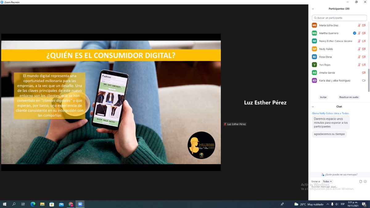 asomineros's tweet photo. #AEstaHora se encuentran conectadas las Mujeres Que Valen Oro en su Capacitación Virtual de: 'Marketing Digital'👩🏼‍💻
#EGPS #MujeresQueValenOro @CONNIEGJ @gloriacobos11 @AndreBlaP @ANMColombia @MinEnergiaCo @WIMColombia @WBG_Energy https://t.co/xRD2d1rSZl
