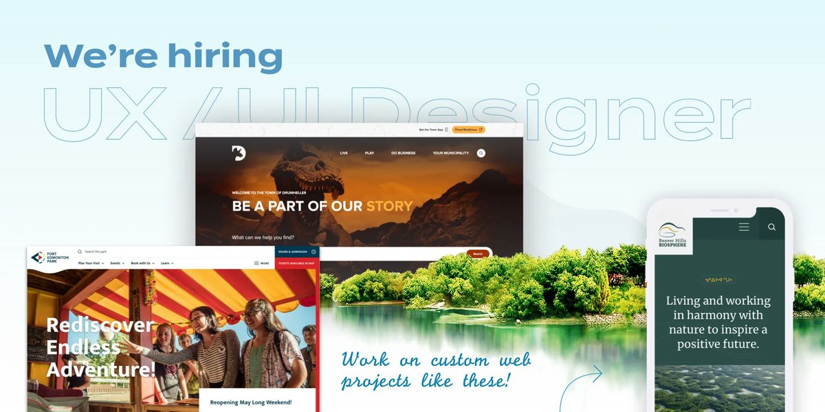 boxclever's tweet photo. Hiring a #uxdesigner! Grow your UX / UI skillset working on dynamic client projects and making a difference both locally and across Canada (and beyond!)

Be a driver of great #webdesign and work with great people! See details here: https://t.co/s1Z9srsk8O

#yegjobs #UX #UI #yeg https://t.co/k6OA2cDhVL