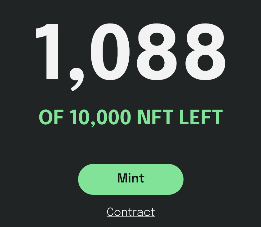 qevan's tweet photo. No. 9000 is to come now! #machineFi Mint your now! https://t.co/VxYxhjUS8l