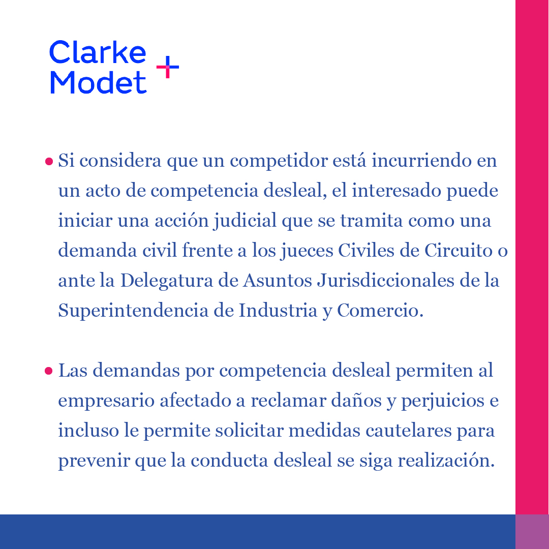 clarkemodet_co's tweet photo. Se denomina competencia desleal a las conductas en contra de los participantes del mercado.
Lucía Tamayo nos explica qué tipo de conductas se consideran desleales.
#CompetenciaDesleal #ClarkeModet #colombia https://t.co/saidXwGwRQ
