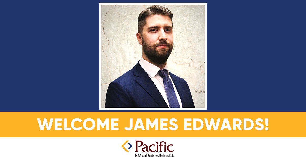 We are excited to welcome James Edwards to our team at Pacific M&amp;A and Business Brokers.

With over 10 years of entrepreneurial experience and process optimization expertise, we are looking forward to the value he will bring to our team.
 
pmabb.com/staff/james-ed…