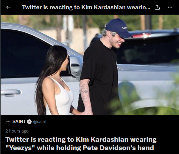 HalfTruthTroll's tweet photo. No Twitter isn't! What's a "Yeezy"? Who the f*** is Kim Karshine &amp; Pete Davidson? Why should I give a ****. if you do you're as intelligent as the slurry I just flushed! @Jack
 please please please raise the bar! https://t.co/ht23PHctK4