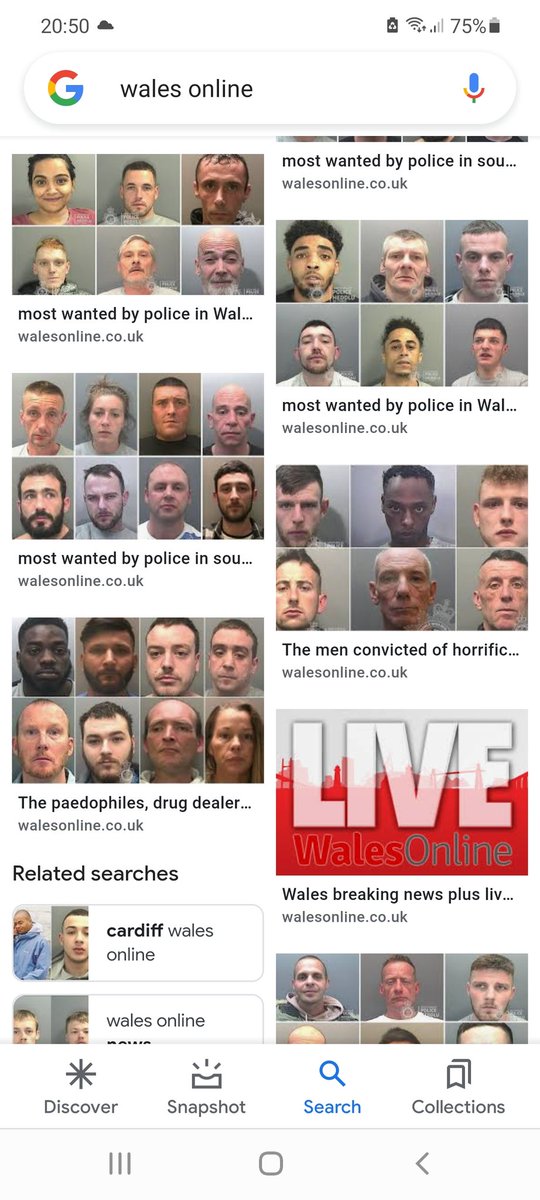ImogenClare93's tweet photo. When you search @WalesOnline on Google images and all you get is mug shots.

I'm all for catching bad people, but was not expecting this. #SEO at its finest. https://t.co/wKiUbM6Wic