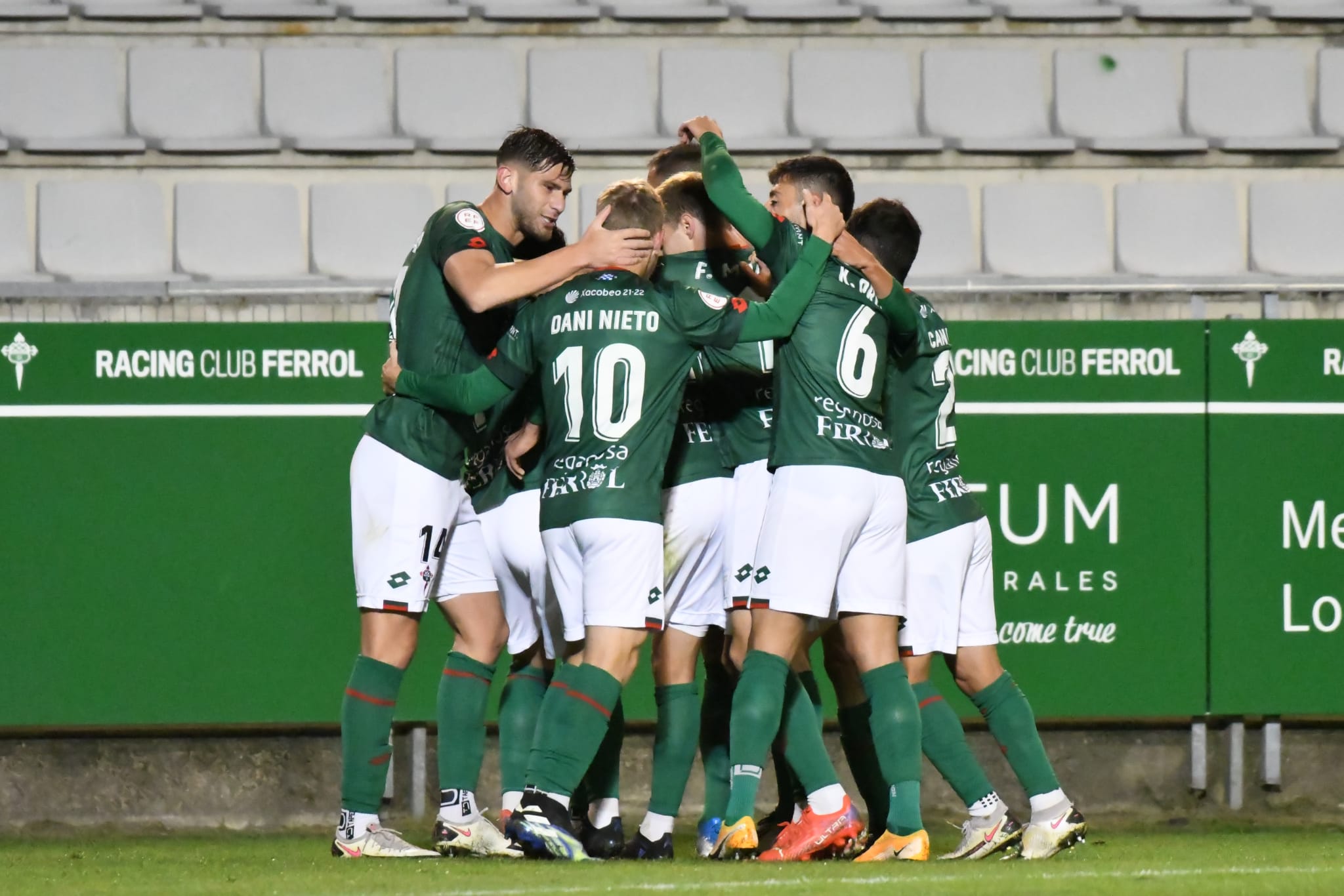 Gol del Racing de Ferrol (Foto: Racing de Ferrol).