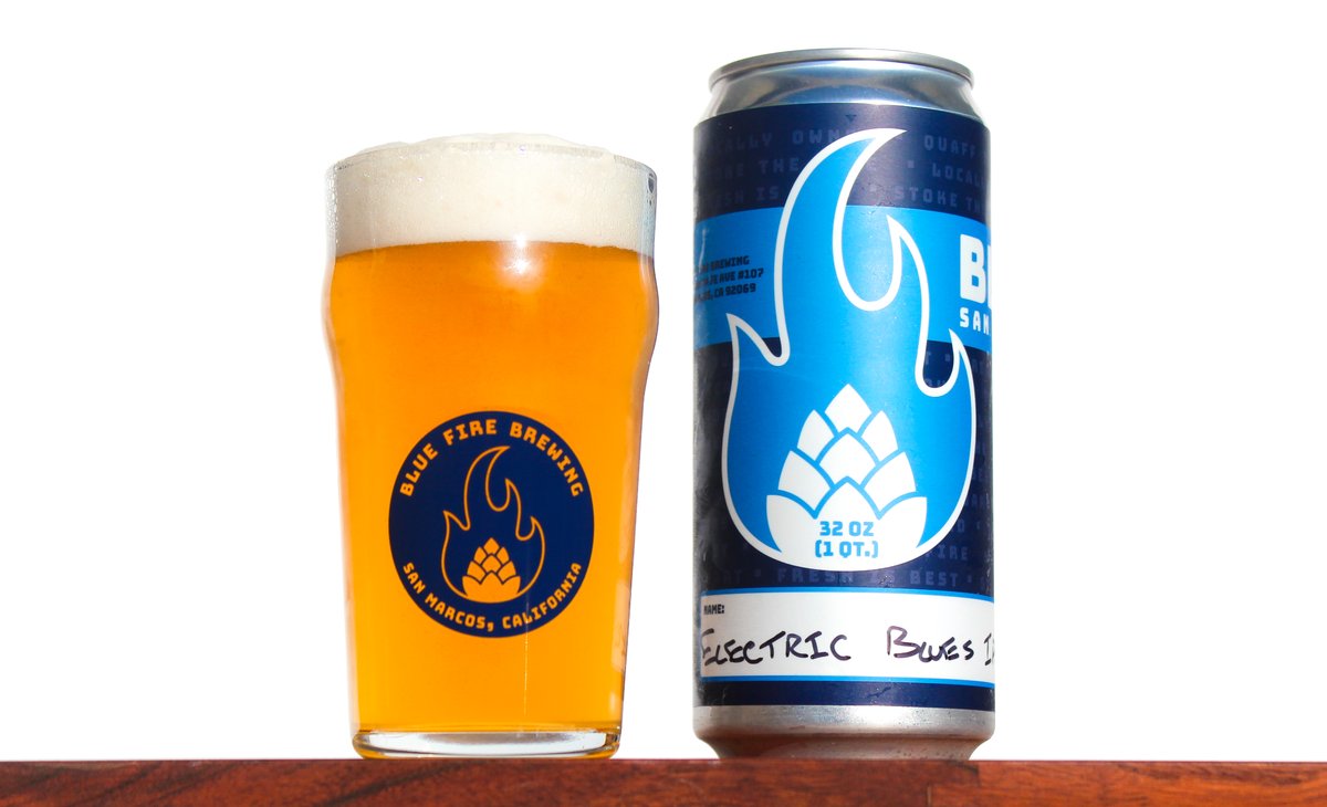 The #SDBeer of the Week is 🔥...as in Electric Blues West Coast #IPA from #SanMarcos' @BlueFireBrewing, a family-run brewery that opened just 4 months ago. | bit.ly/SDBN211119

#sandiego #beer #news #craftbeer #beeroftheweek #hops #bluefirebrewing #sdbrewers #sdbeernews