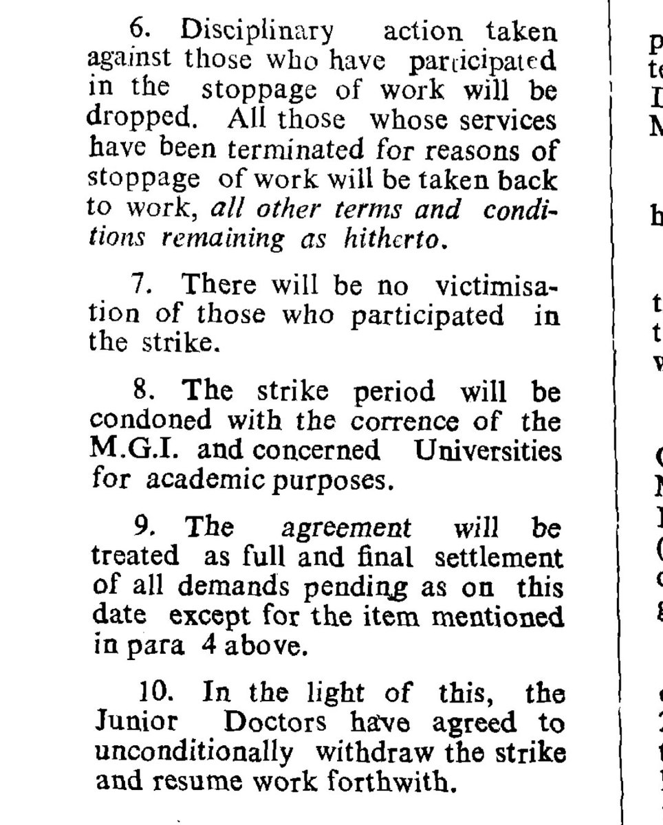 DrDatta_AIIMS's tweet photo. Got a copy of the response by @MoHFW_INDIA in RS regarding the 1989 Doctors' Strike.
This was the last time doctors of our country viz. AIIMS, PGIMER, JIPMER, NIMHANS etc. successfully got their genuine demands fulfilled because their leaders had spine and weren't bootlickers! :) https://t.co/X9i5M9PeoD