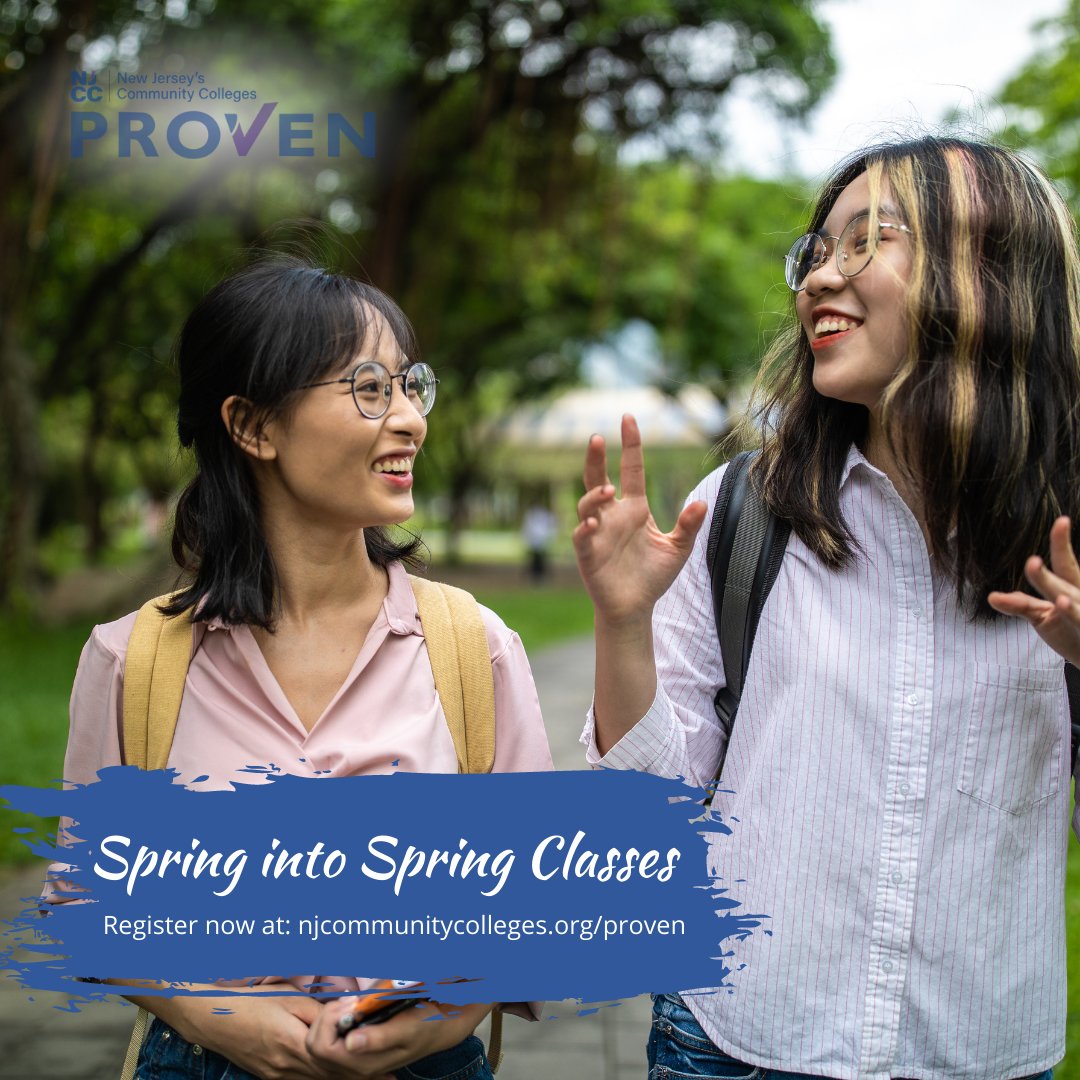 NJCommColleges's tweet photo. Spring into NJ’s Community Colleges #ProvenCommunity when you register for Spring classes 🌱

Start your future #TODAY and register now at one of NJ’s 18 Community Colleges at https://t.co/GZYGMmyJlz

The 2022 - 2023 #FAFSA deadline for new students is February 15 https://t.co/EBeAbAqVWz