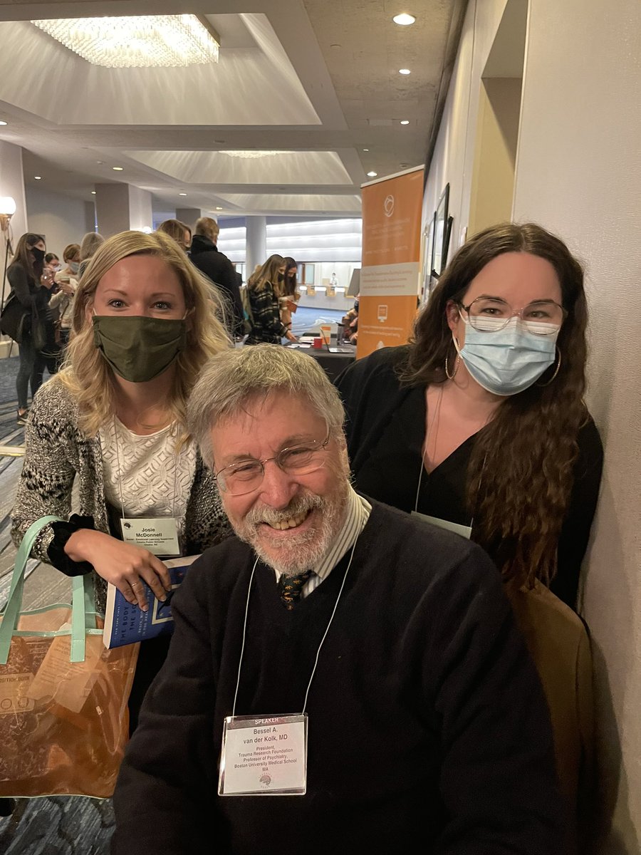 HollyMurphy_OPS's tweet photo. Thrilled to meet Dr. van der Kolk with @JosieJkay and learn more about the impact of trauma on the brain and body! It’s been a great start to #LatB60. @learningandtheb https://t.co/U4TsjU9cN4
