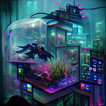 CatIslandMeow's tweet photo. @RugstenCube Cyberpunk Districts, 
My piece Aquarium 1/1 rank 21 of 200
https://t.co/2561EX2EMp https://t.co/gxSHcvFv2i