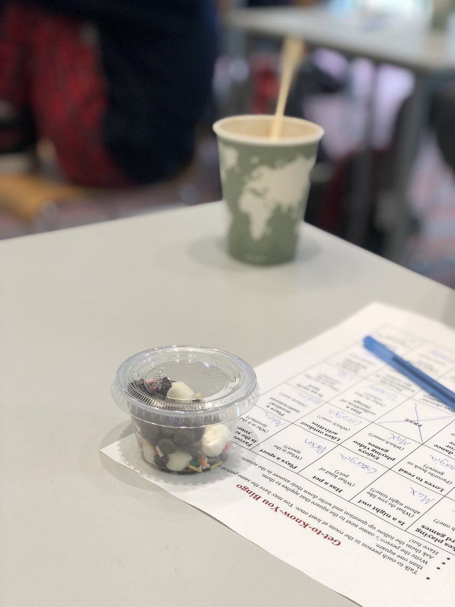Julezkass's tweet photo. Our new 8th graders had a celebratory lunch with a hot cocoa bar to mark finishing their first trimester at SAAS. Thank you to Liz, our 8th grade counselor, who organized it! We are happy to have you join our stellar class of 2026. ♥️🖤 https://t.co/ZyZmWXEbY8