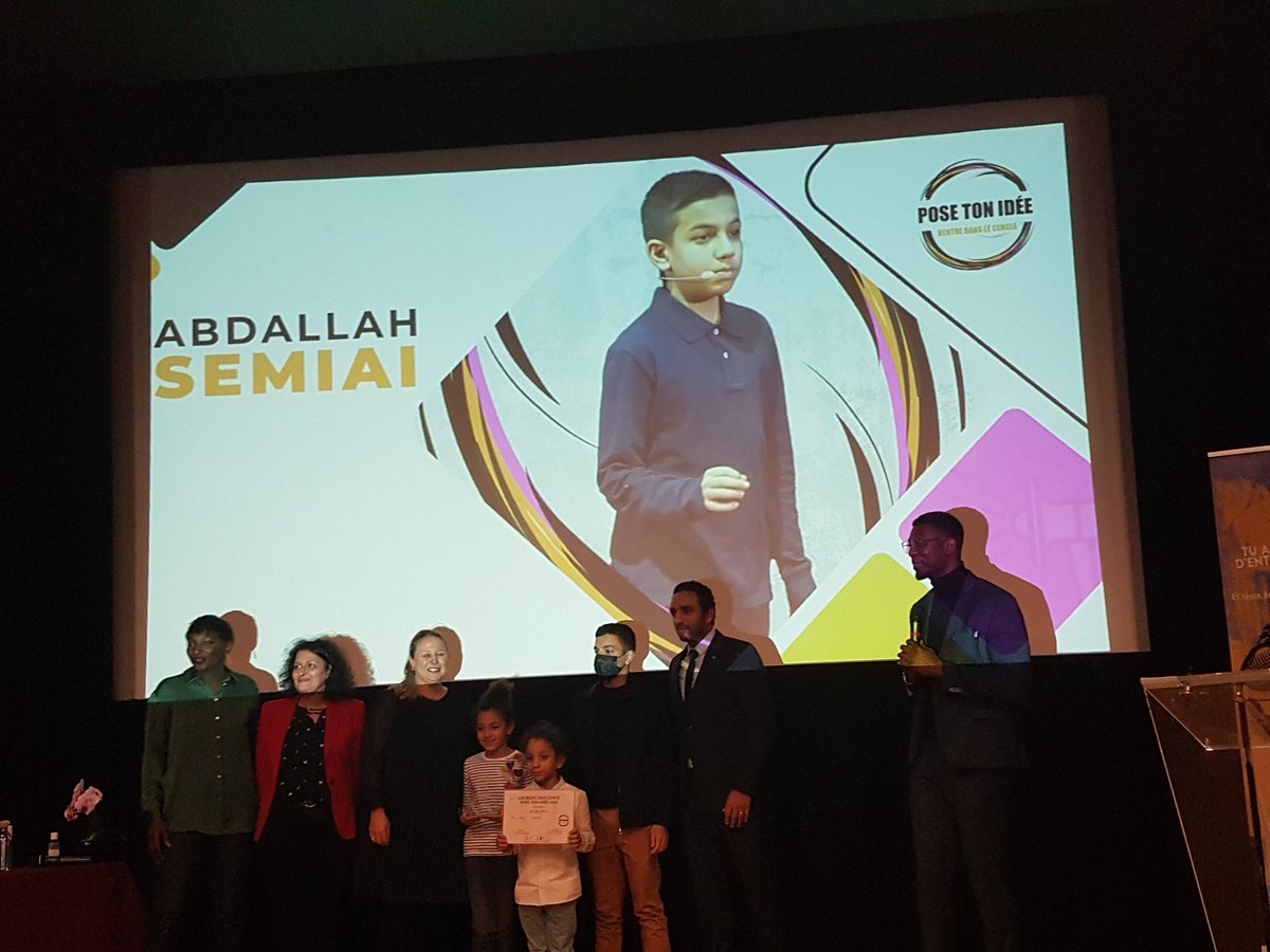mtzgr_lyd's tweet photo. Finale du challenge Pose ton Idée organisée par @Time2Start_T2S : Abdallah, filleul @Telemaque_asso est désigné gagnant ! Bravo à tous les participants ! #PoseTonIdee #Time2Start https://t.co/gsKZ501w3R