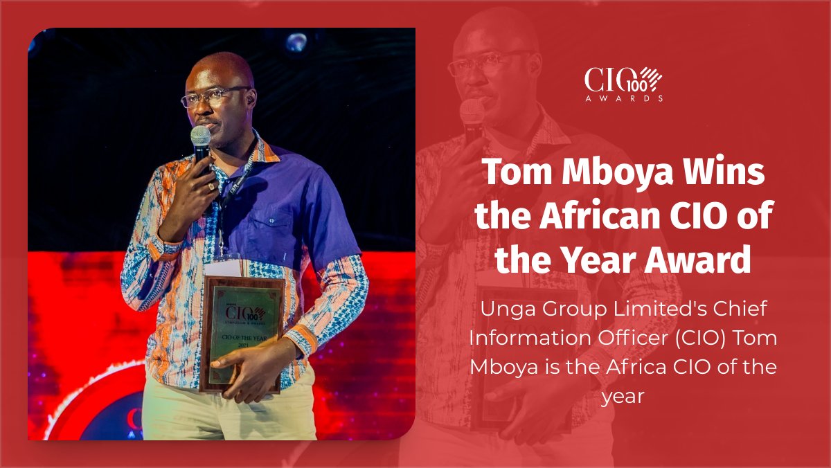 dx5ve's tweet photo. Congratulations @TomMboya once again. Congratulations Unga Group Ltd. 
#CIO100Awards was a success. 
https://t.co/RdaHSKHOLt https://t.co/yqcZHlyBlG