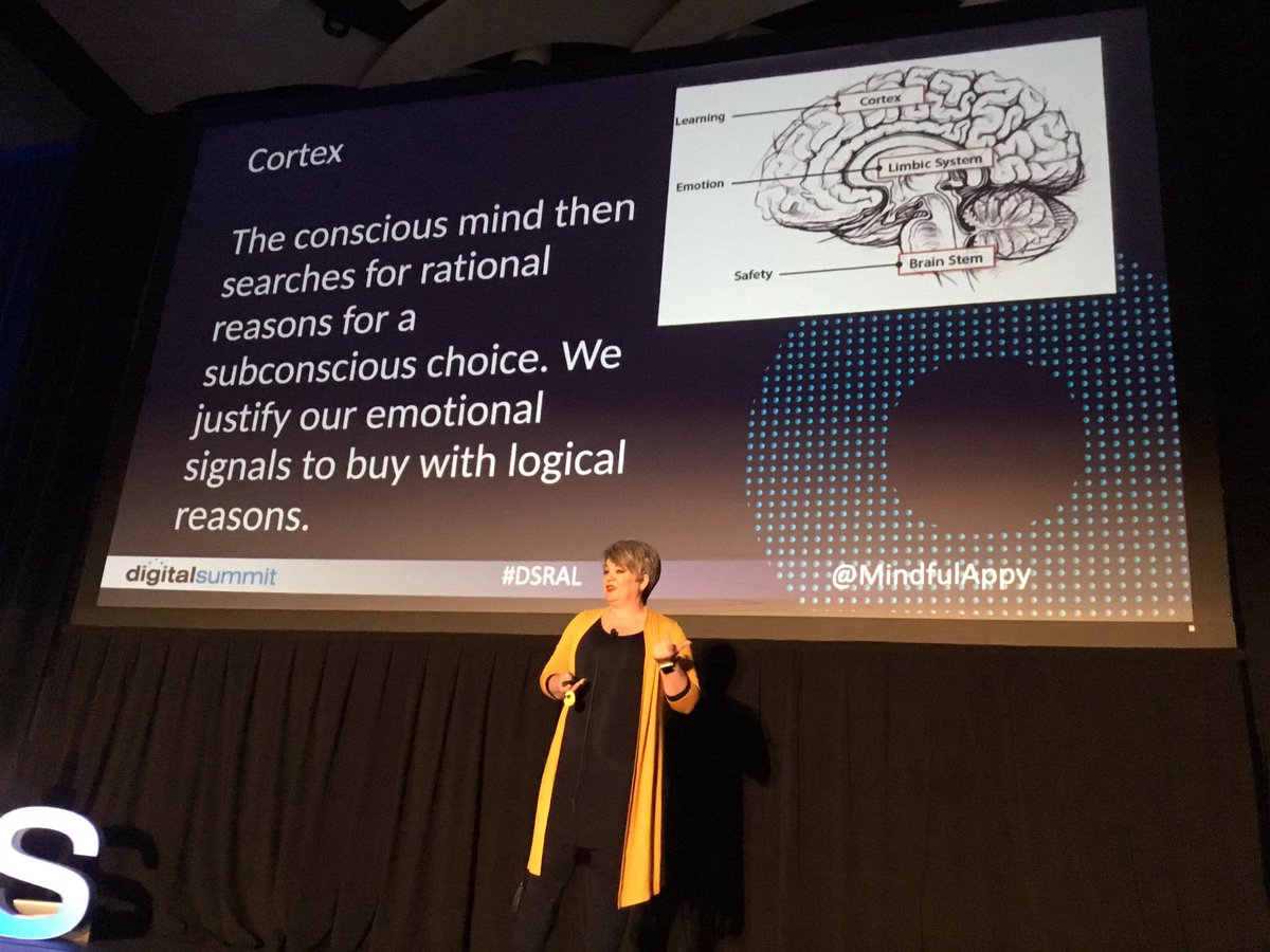 TiffanyMage's tweet photo. @MStinsonRoss an amazing wrap-up speaker for @DigitalSummits 
There is a mindfulness in the buying and selling process. https://t.co/AWhDI821gP
