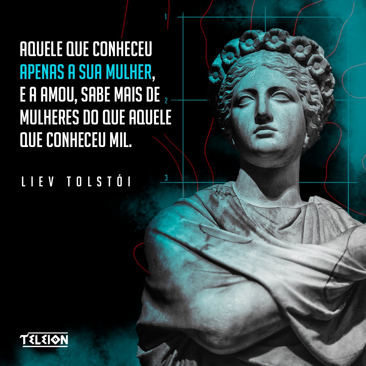 teleion_'s tweet photo. "Aquele que conheceu apenas a sua mulher, e a amou, sabe mais de mulheres do que aquele que conheceu mil." 

- Liev Tolstói 

https://t.co/NMR686OmgY https://t.co/3MsQ5M1kAK