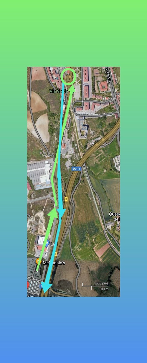 PoliciadeBurgos's tweet photo. Esta tarde hemos señalizado 🚧 de manera provisional el vial de acceso desde el complejo comercial de Hipercor, a la BU-11.
Se prohíbe 🚫 circular por ese tramo a camiones 🚛.
Deben seguir hasta la glorieta del Parque Europa y tomar el acceso a la autovía 🔃.

🔎🗺️👇 https://t.co/csZukLulSo