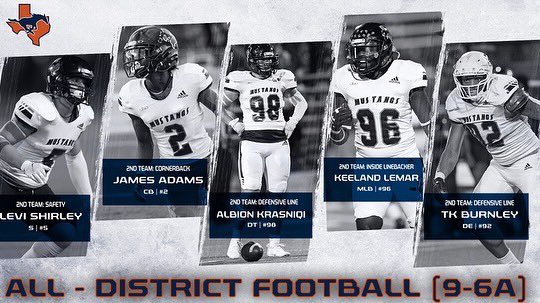 Congratulations to our All-District Performers! Showing the way for current and future Mustangs! #TNDO #SachseU