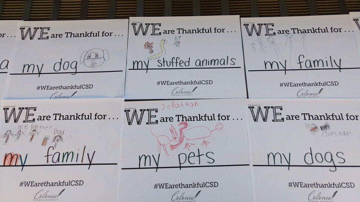 MccarterMs's tweet photo. First graders are thankful for so many things!! #chdreambuilders #WEarethankfulCSD https://t.co/zPDzacf5cq