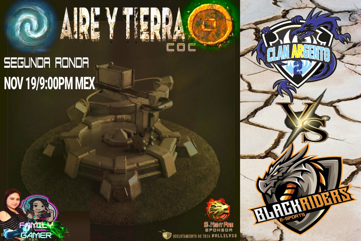 Por la noche tenemos más Clash ⚔️🏆🛡️❤️
Seguimos en segunda ronda Clan Argento II VS BLACK Riders
Los esperamos 😉
<a href="/ClanArgento2/">Clan ARGENTO II</a> <a href="/zbyrock/">ByRockk</a>