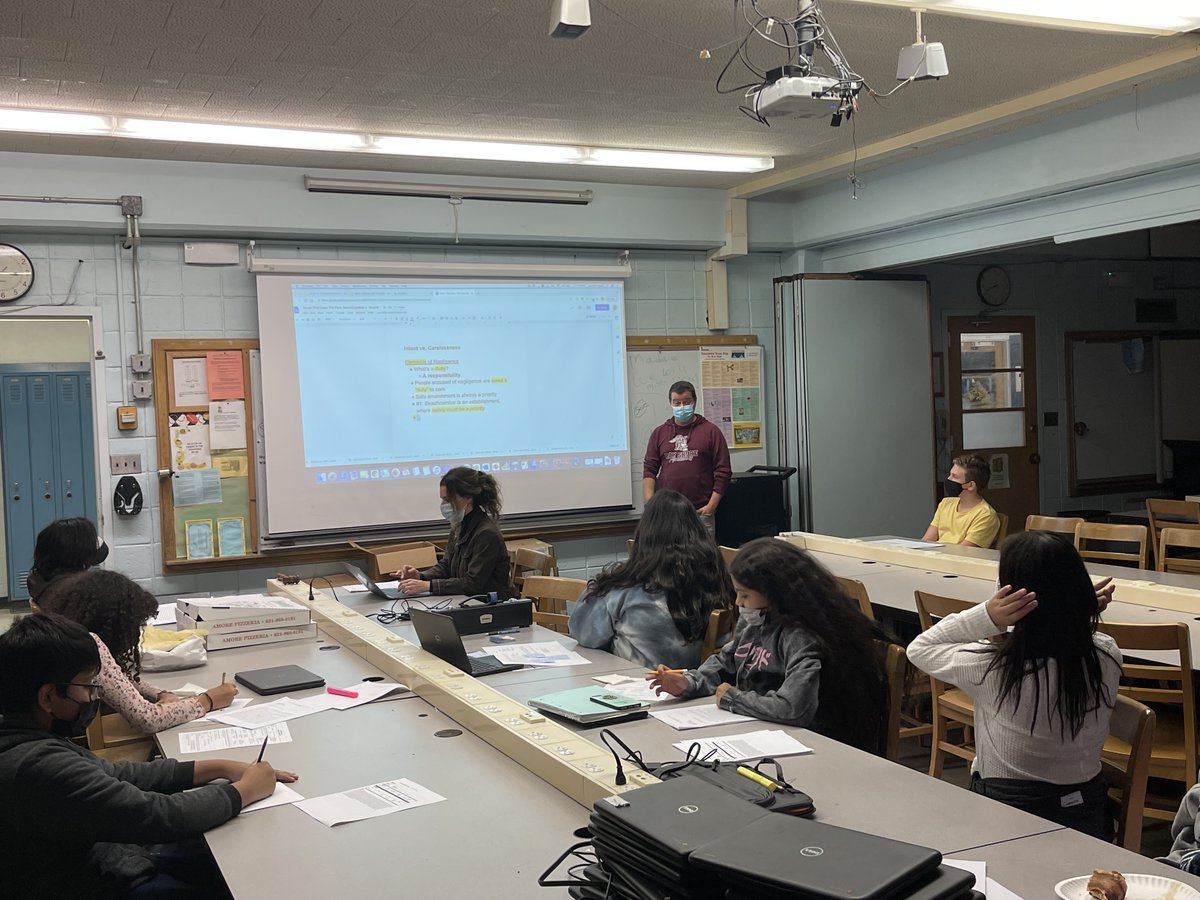 New this year to BSMS, our Mock Trial Team is hard at work on a Friday afternoon preparing for their competition in the spring with the help of Mr. Selzer (BSHS Award Winning Mock Trial Team Advisor) and Mrs. Ingold (BSMS Mock Trial Team Advisor)!