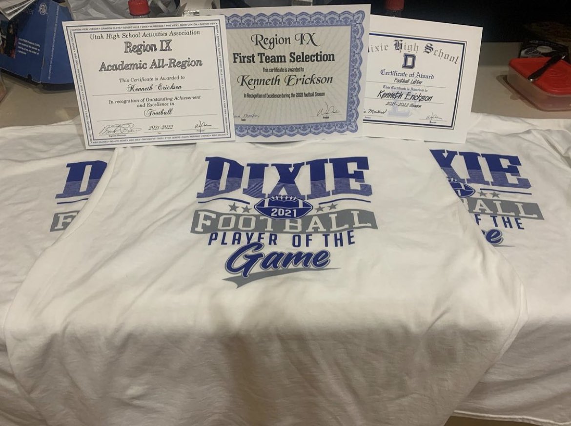 Proud to say I've been named Academic All-Region, First Team All-Region, and 3x Player of the Game. 🤞🏽💙 <a href="/Dixie_Boosters/">Dixie High Football-SGU</a>
