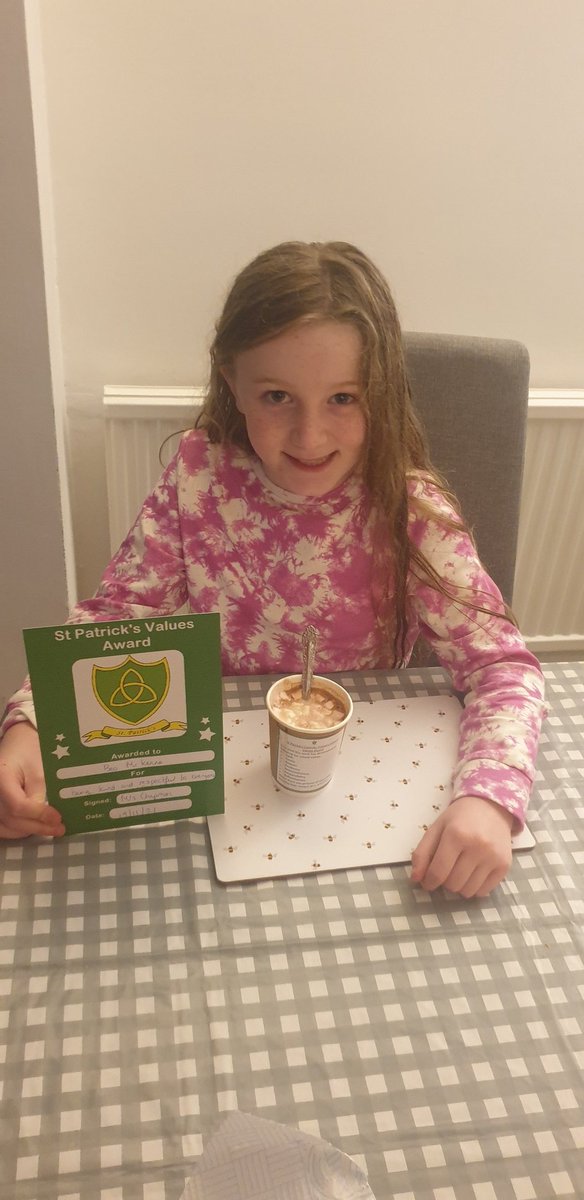pdiddy53d's tweet photo. Enjoying her reward for getting a values award @st_patricks @StPatsY4 @sammc53d #bekind https://t.co/22Qp8qcOak