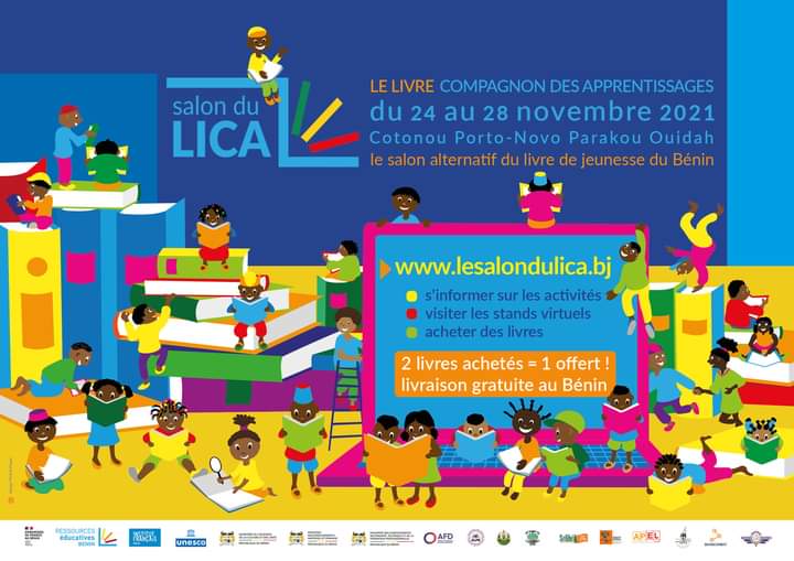 RE_BENIN's tweet photo. Vivez le Salon du livre compagnon des apprentissages- Salon du LICA du 24 au 28 Novembre 2021 sur le https://t.co/DE7hN2bAXI 
Plus d'infos via nos médias sociaux ou par WhatsApp au +22955017478 ou par mail : projetrebenin@gmail.com
#Salondulica #livre #Benin #litterature #Ifb https://t.co/enOwUBbp4o