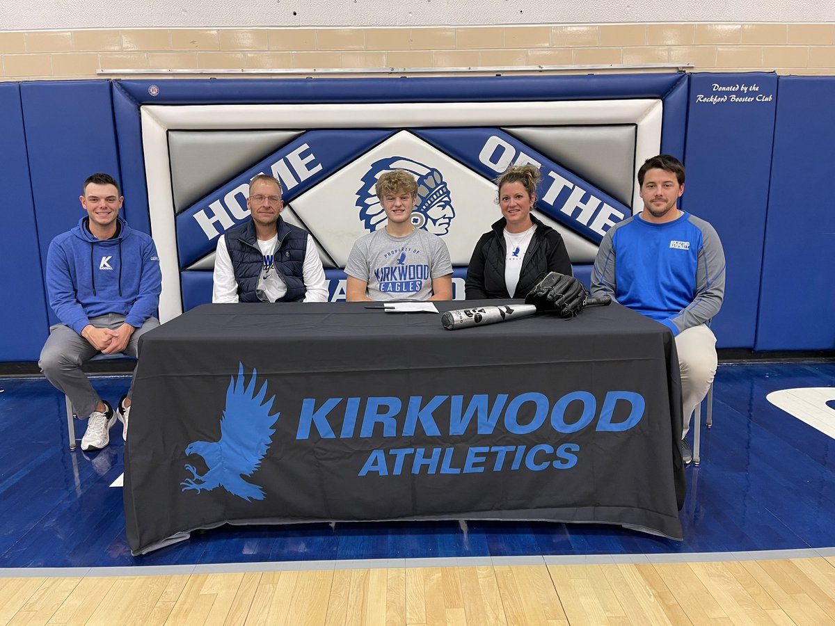 RockfordWarrior's tweet photo. @KoltonLyman signs his National Letter of Intent to play college baseball at @KCC_BSB !  @julie_salisbury @KIMTSports @globegazette @RadioOnTheGo @IHSAA @KCHA https://t.co/6DugGZuYDG