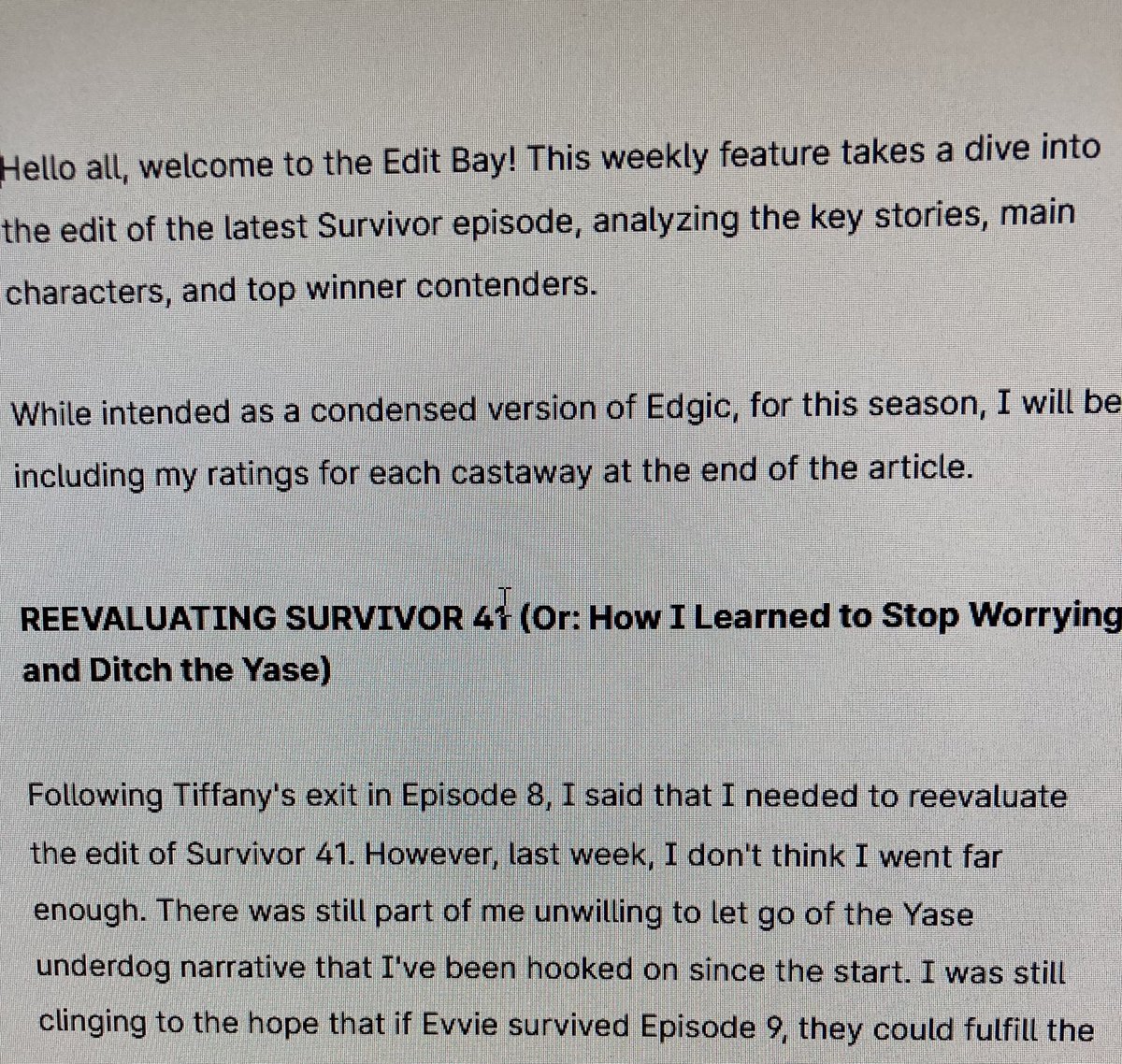 RedmondSurvivor's tweet photo. Itโs happening #EditBay https://t.co/U0yLwMX0dH