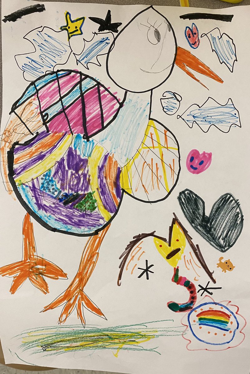 SPESgreenArt's tweet photo. Art Turkey with a Heart Snake @spes0310 #Kidartisthebest https://t.co/GGsZaAMuWO