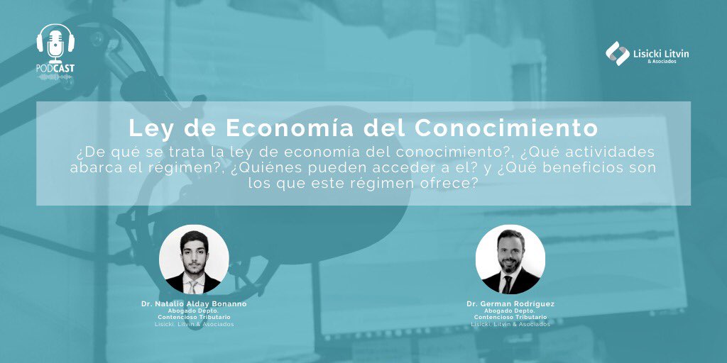 En este nuevo episodio conversamos con los Dres. Natalio Alday Bonanno (<a href="/AldayNatalio/">Natalio Alday Bonanno</a>) y Germán Rodríguez (<a href="/sherman8802/">German Rodríguez</a>), abogados del Departamento Contencioso Tributario de #LisickiLitvin &amp; Asociados.