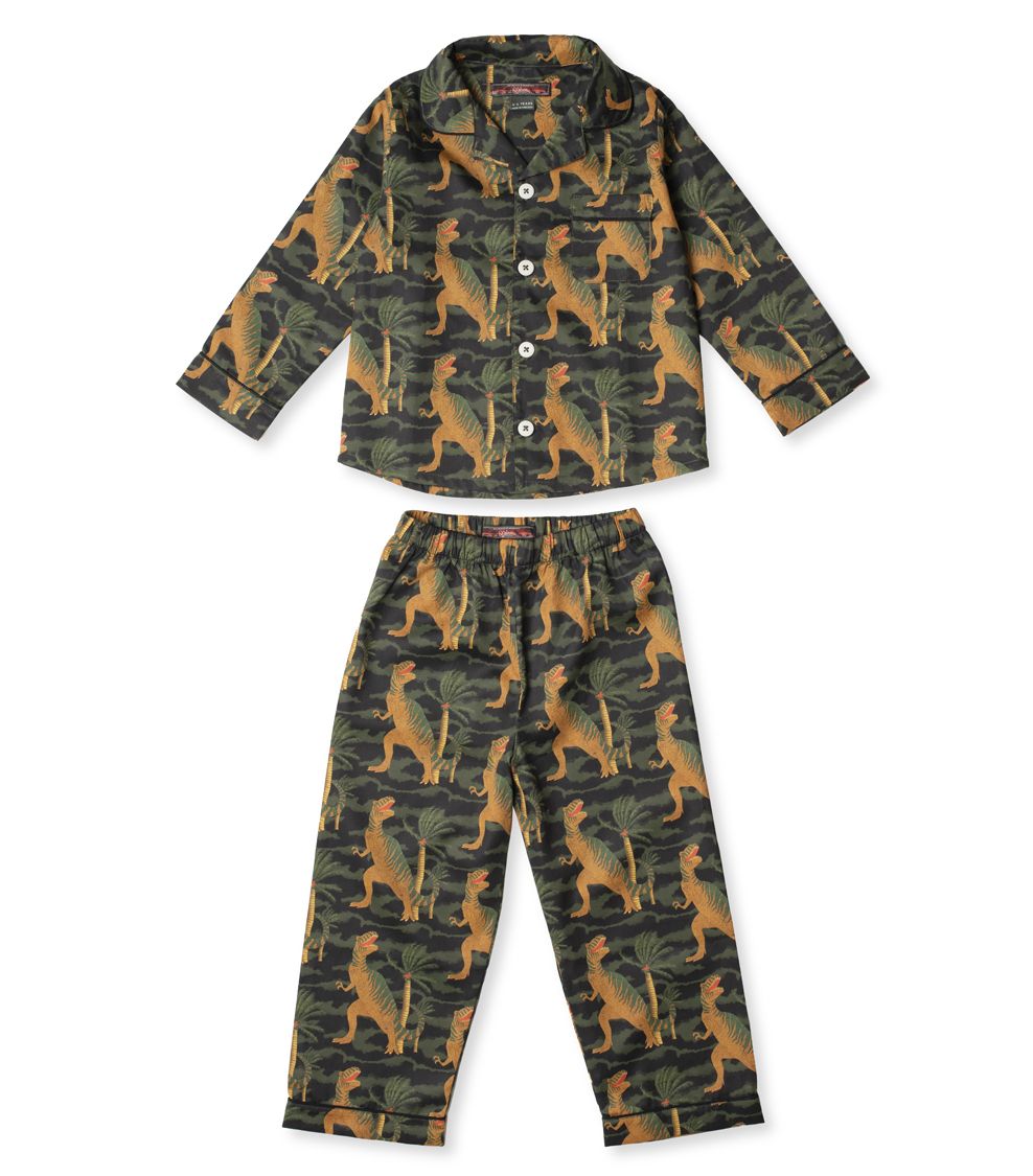 Harrods's tweet photo. NEW IN THIS WEEK | Your kids will go crazy for Desmond &amp; Dempsey’s The Epic Dinosaur Collection, made in collaboration with the Natural History Museum – now in Childrenswear on the Fourth Floor. #MiniHarrods https://t.co/R5K9xZHynV