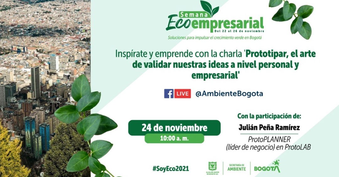 ProtoLABCol's tweet photo. Se acerca la Semana Ecoempresarial, un evento de @AmbienteBogota en el que desarrollará actividades para impulsar la #reactivación económica #sostenible.

Acompáñanos este 24 de Noviembre en la participación de nuestro ProtoPLANNER Julian Peña

#SoyEco2021 #prototipado https://t.co/FSA3UvGTwz