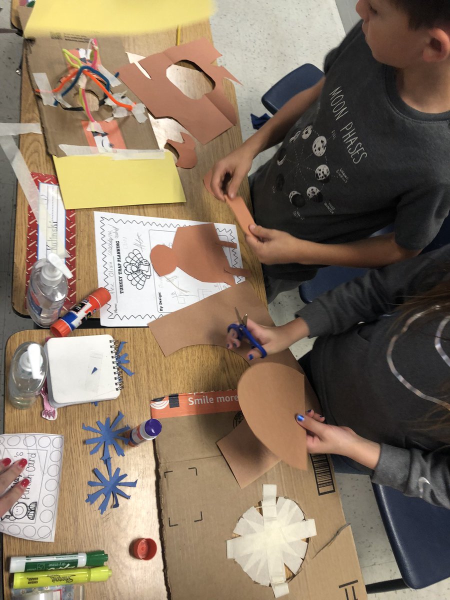 JosephC3rd2021's tweet photo. Designing turkey traps to catch our Thanksgiving turkey!!! 🦃🦃@MorningsideES https://t.co/wXfuaabqmt