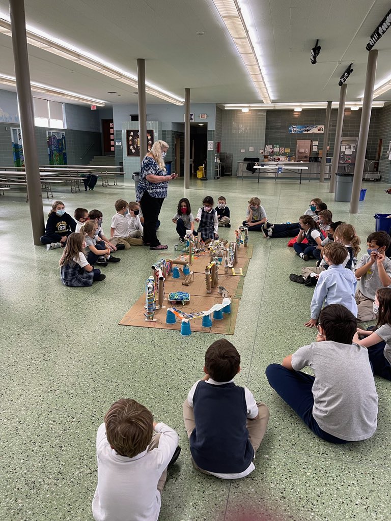 Check out the playground our 1st and 6th grade engineers designed for their teddy🧸 bears! 
#PJ23School #PantherPride #STEM #STEAM #chicathschools #MarbleRun  #academicrigor #ThePJ23Difference #CatholicEducation #EvanstonSchool #EvanstonSchools