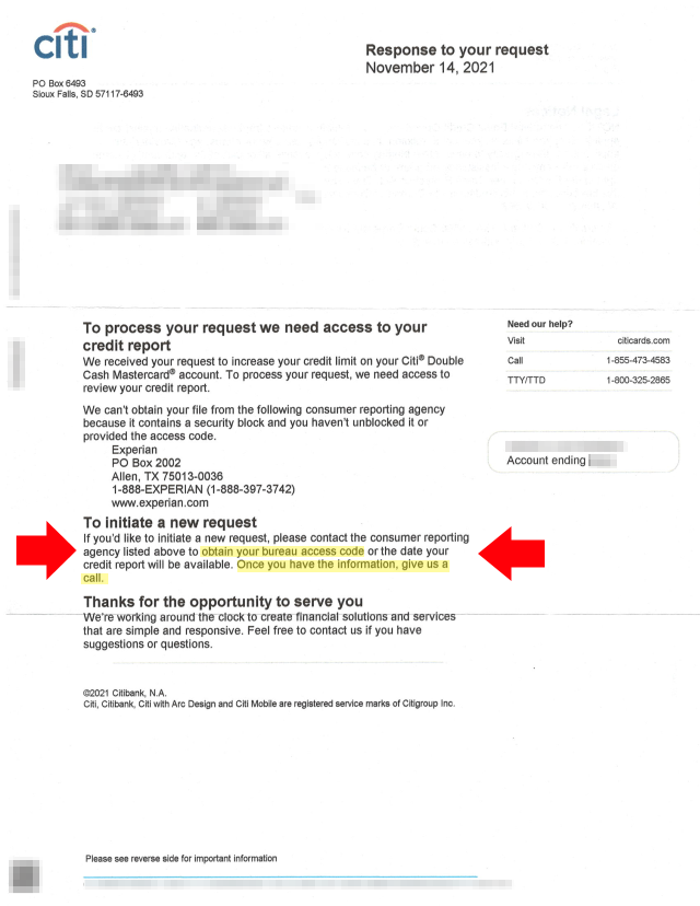 dagutierrez's tweet photo. @AskCiti Who runs your phone support? I consistently have get horrible service, including bad info, no callbacks &amp; details directly contradicting Citi letters. Case in point, see attached letter. I called support and twice was told they can do nothing w/ the Experian PIN. Help! https://t.co/gWDkLrSD2D