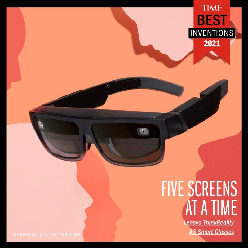 dilipbhatia's tweet image. BIG CONGRATULATIONS to our AR/VR team – @Lenovo's #ThinkReality A3 glasses are on @TIME’s “Best Inventions of 2021” list. Special shout out also to our ⭐ User Experience Design (UXD) team ⭐ for placing Diversity &amp;amp; Ergonomics at the core of the A3's design 🕶 #TIMEBestInventions