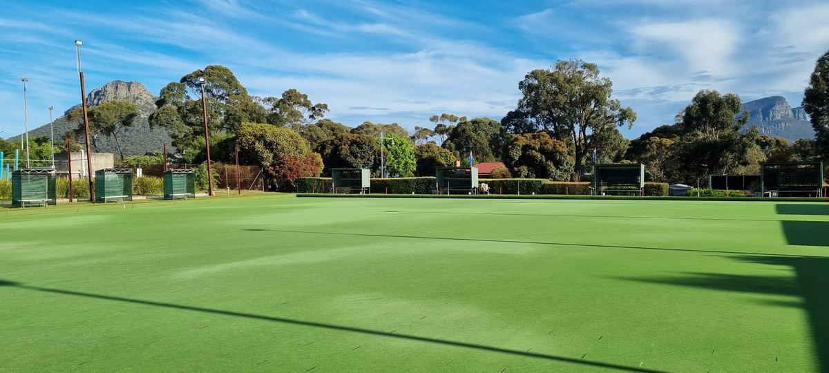Beautiful day in paradise for Round 3 of the <a href="/BowlsVictoria/">Bowls Victoria</a> WDBD Div 1 Pennant. Today we take on last year's winners Warrnambool City Red #gameon #getoutthechalk #dunkeldbowls